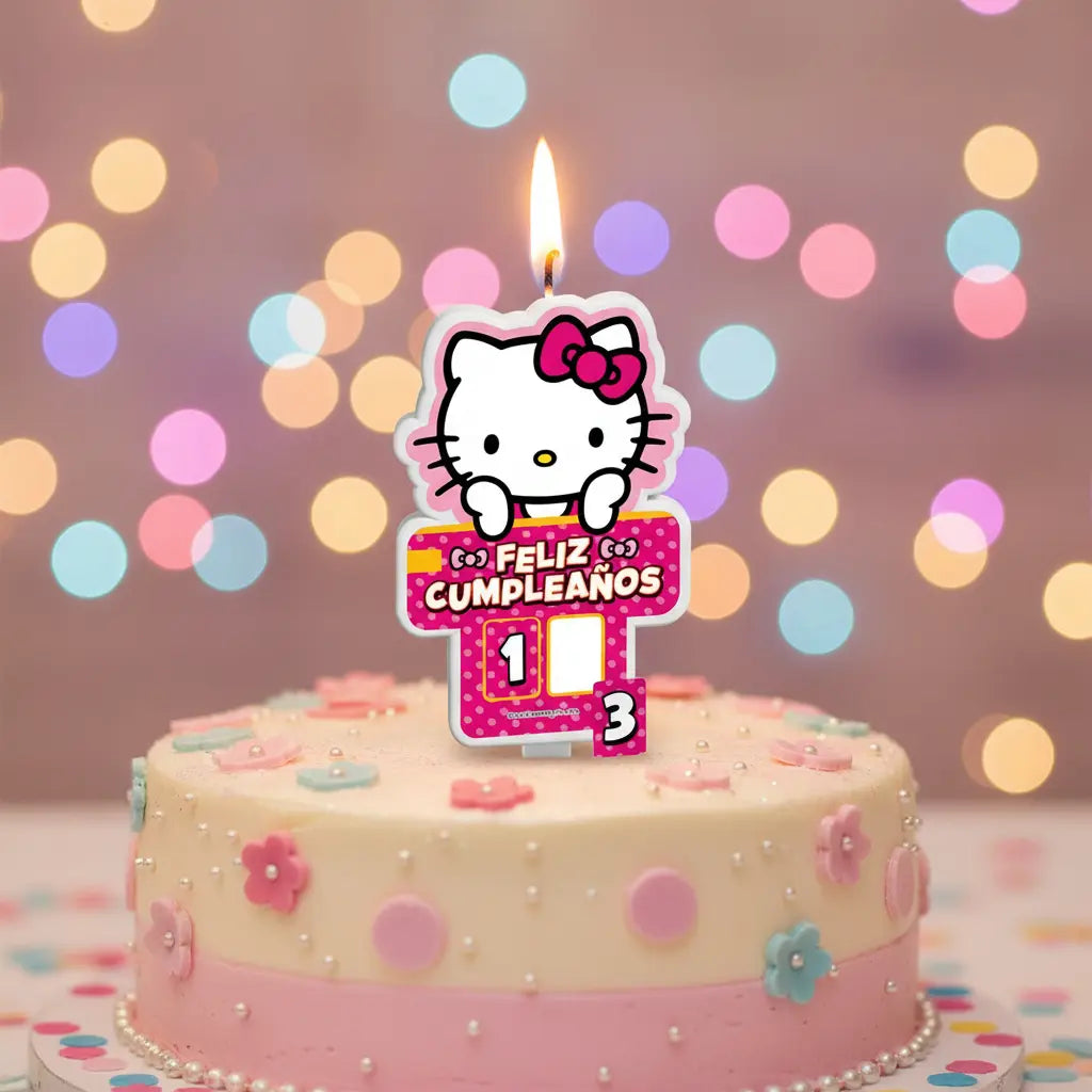 Vela Cumpleaños Hello Kitty