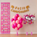 Kit Decoración Feliz Cumpleaños Unicornio + Globos | Cotillón Activarte