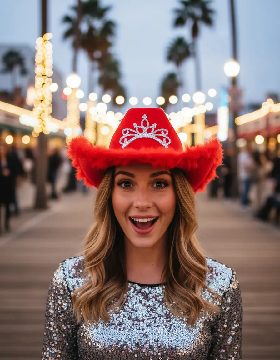 Gorro Cowgirl Rojo