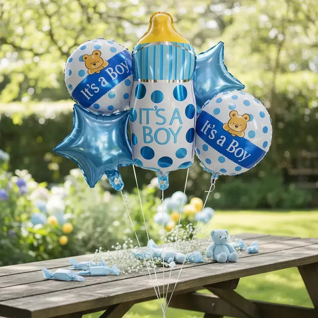 Set Globos Mamadera Niño / Niña