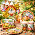 Pack Decoración Cumpleaños Animalitos para 36 Personas