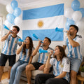 Combo Bandera Vuvuzelas Globos Argentina