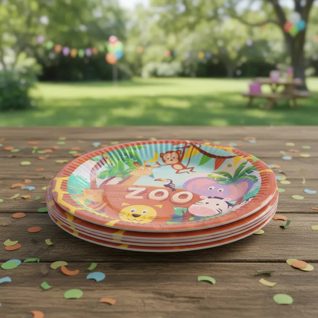 Pack Decoración Cumpleaños Animalitos para 36 Personas