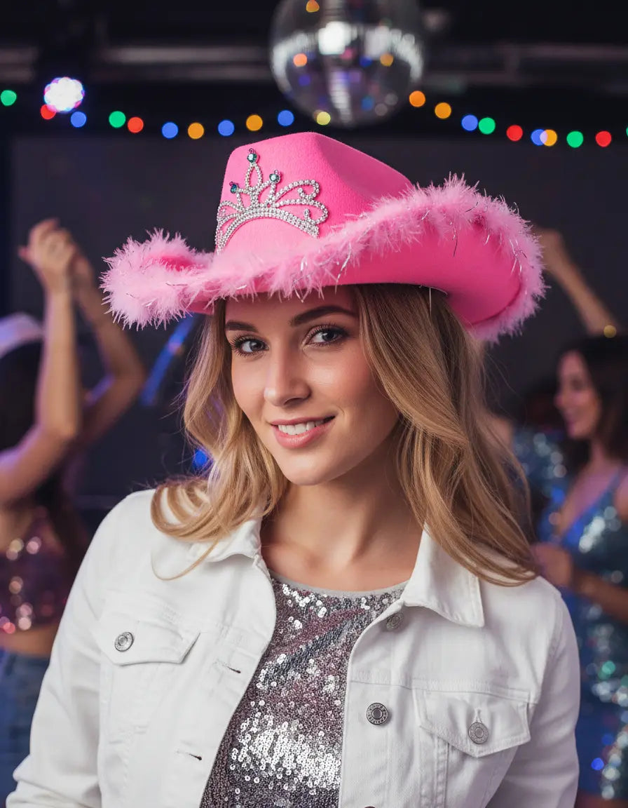 Gorro Cowgirl Rosado