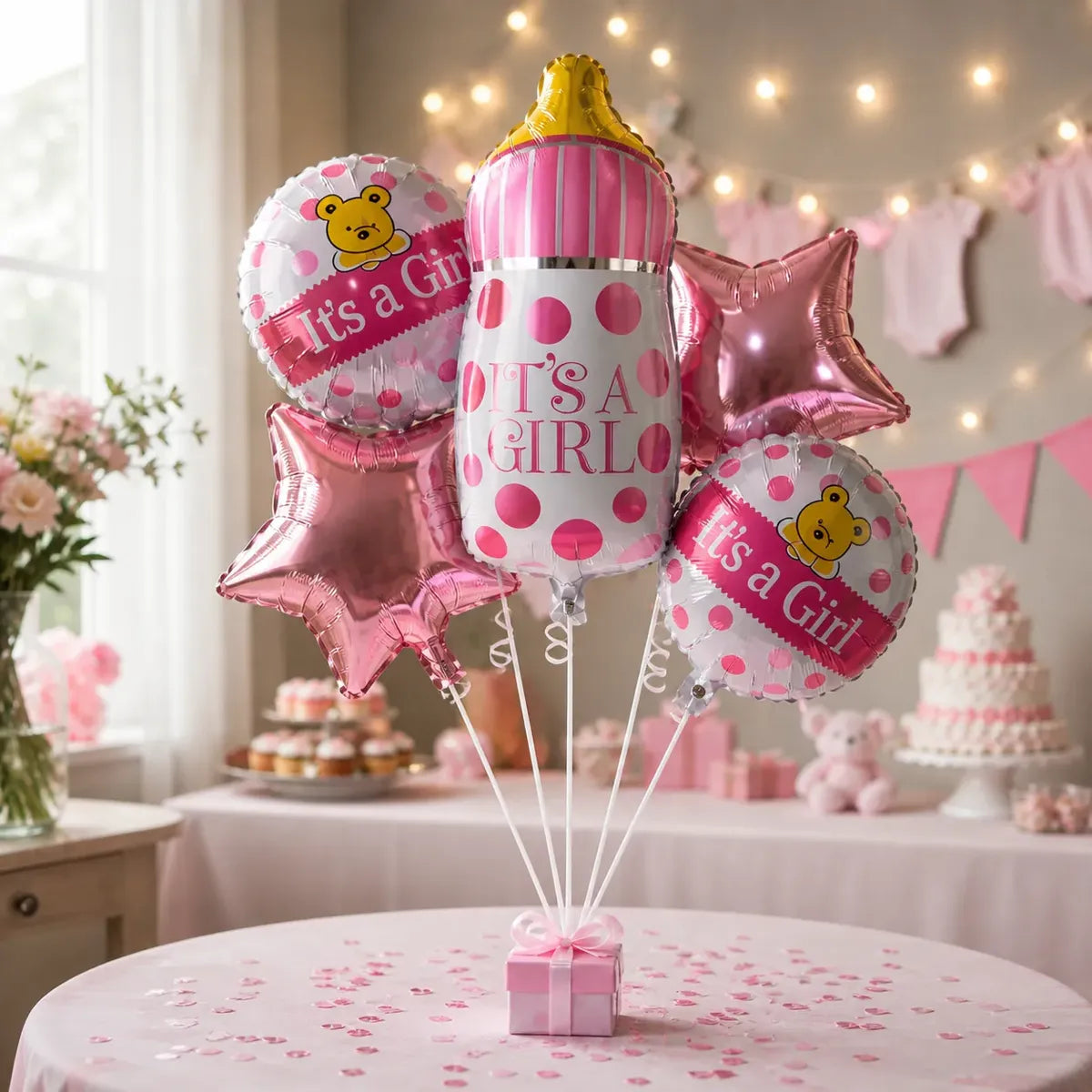 Set Globos Mamadera Niño / Niña