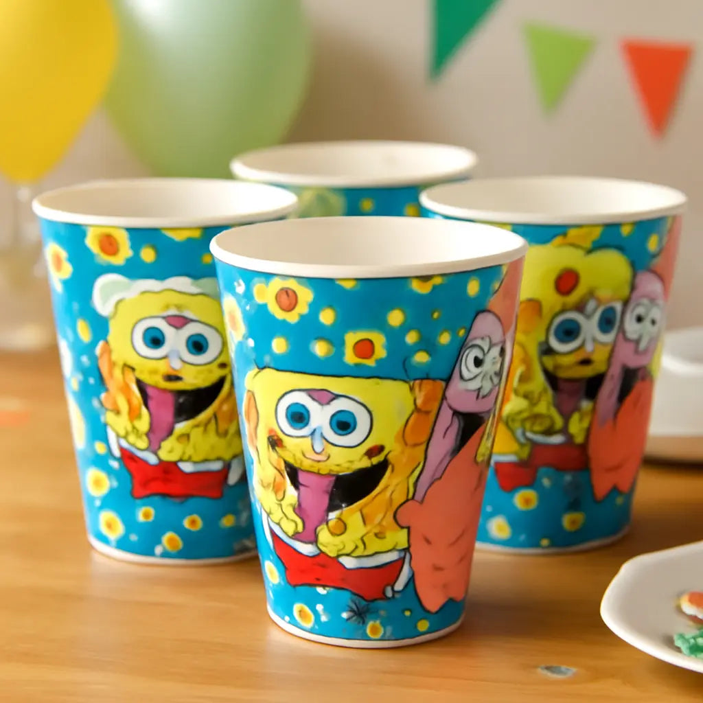 Vasos Bob Esponja x 6