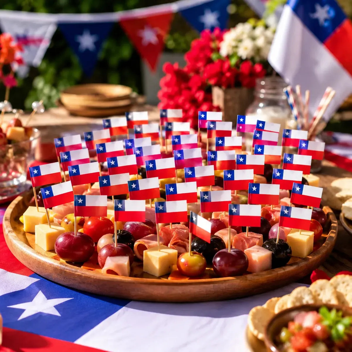 Pinchos Bandera Chile x 25