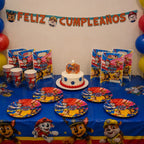 Pack Decoración Cumpleaños Paw Patrol para 12 Personas