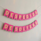 Guirnalda Banderines Despedida de Soltera Fucsia