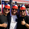 Gorro Tricolor con Pelos Chile Fiestas Patrias