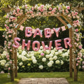 Globos Letras Baby Shower Rosado