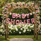 Globos Letras Baby Shower Rosado