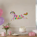 Guirnalda Feliz Cumpleaños Unicornio Grande