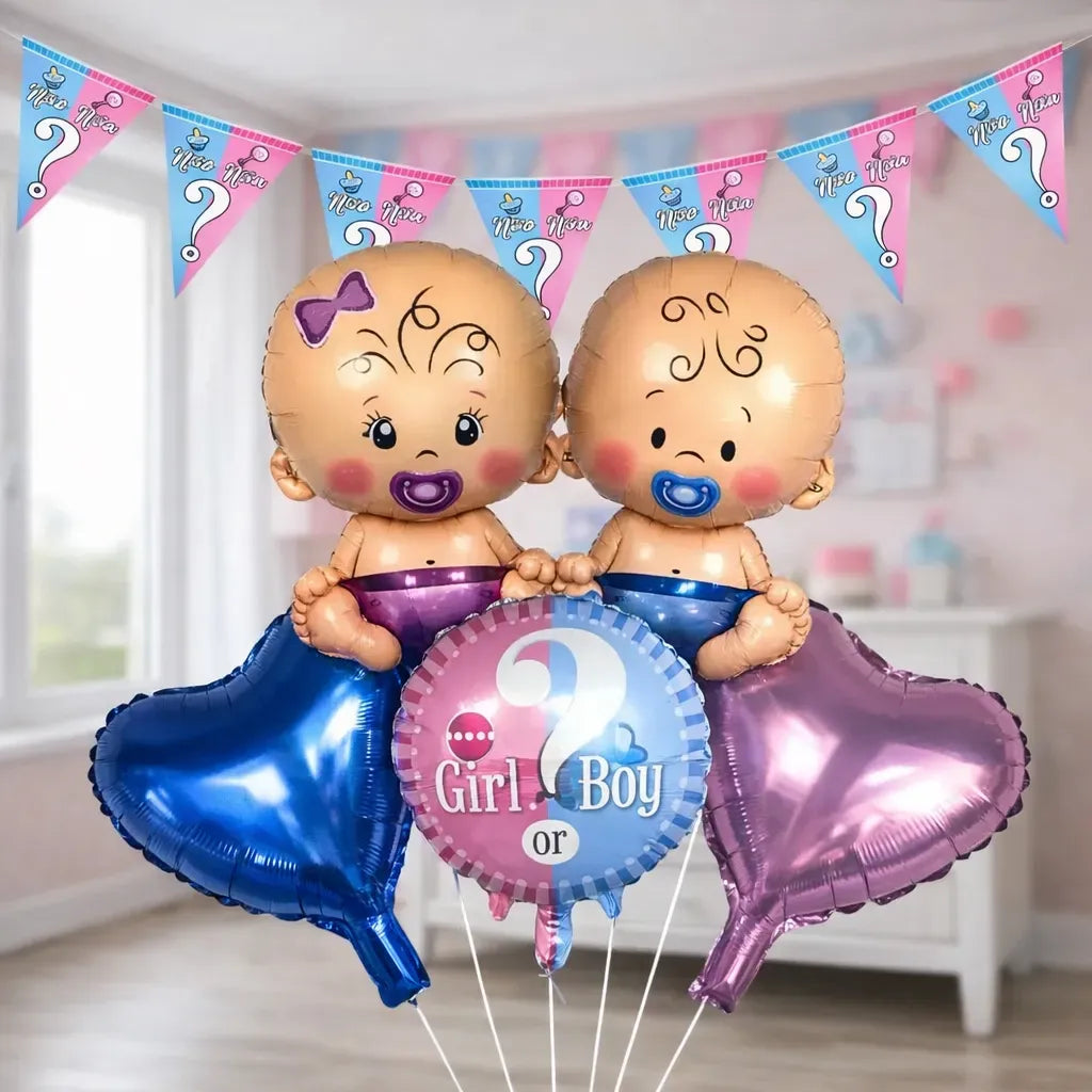 Kit Completo Revelación de Género + Globos | Cotillón Activarte