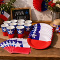 Set Vasos y Platos Chile x 10