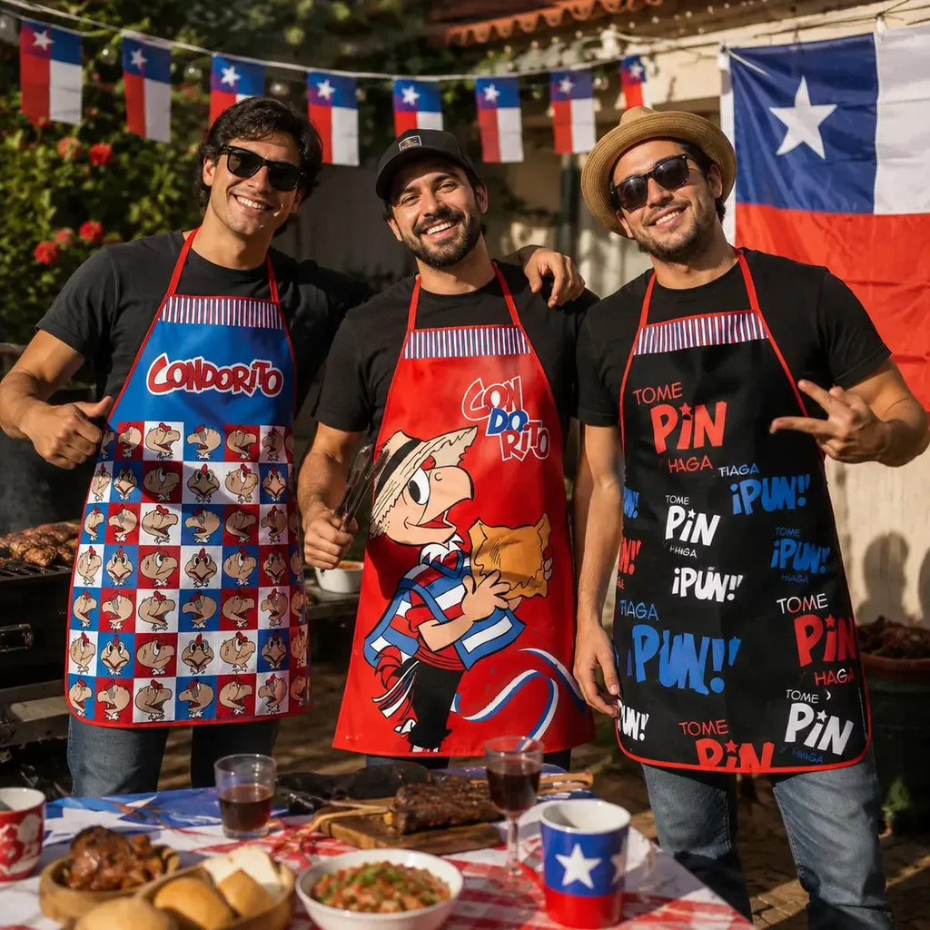Delantal Pechera Dieciochera Condorito Fiestas Patrias Chile