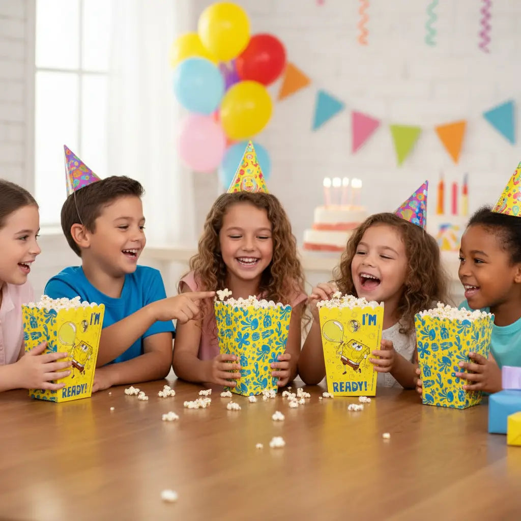 Cajita PopCorn Bob Esponja x 6