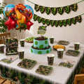 Pack Decoración Cumpleaños Dinosaurio Jurásico para 18 Personas
