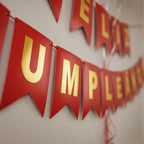 Kit Decoración Feliz Cumpleaños + Globos Blanco Rojo | Cotillón Activarte