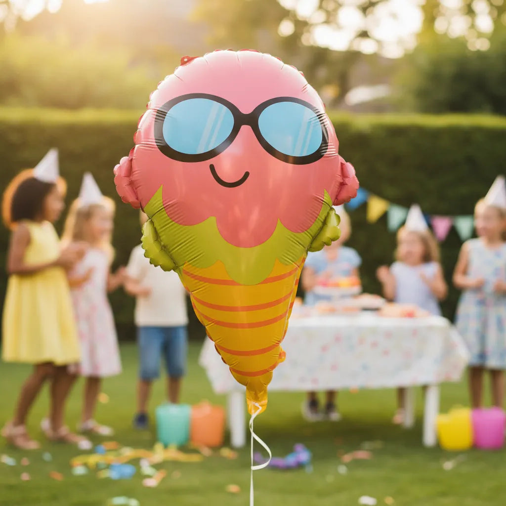 Globo Metálico Barquillo Helado