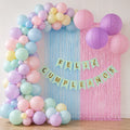 Kit Decoración Cumpleaños + Arco Orgánico Pastel | Cotillón Activarte