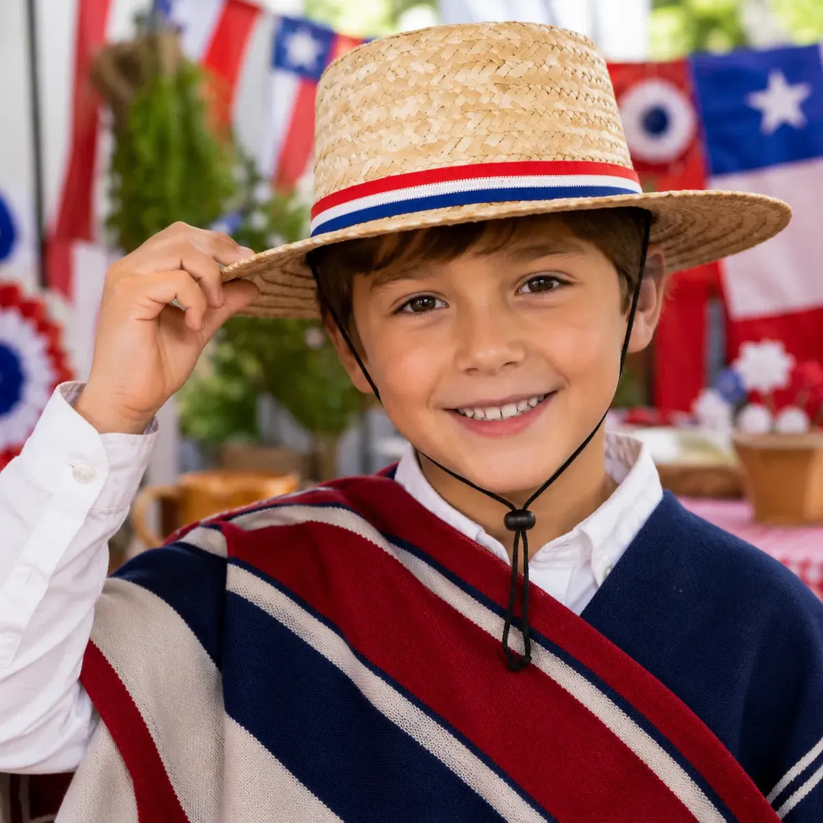 Chupalla Huaso Niño 18 cm Fiestas Patrias