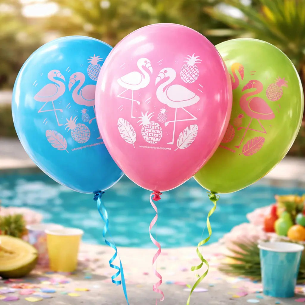 Globos Flamenco x 12