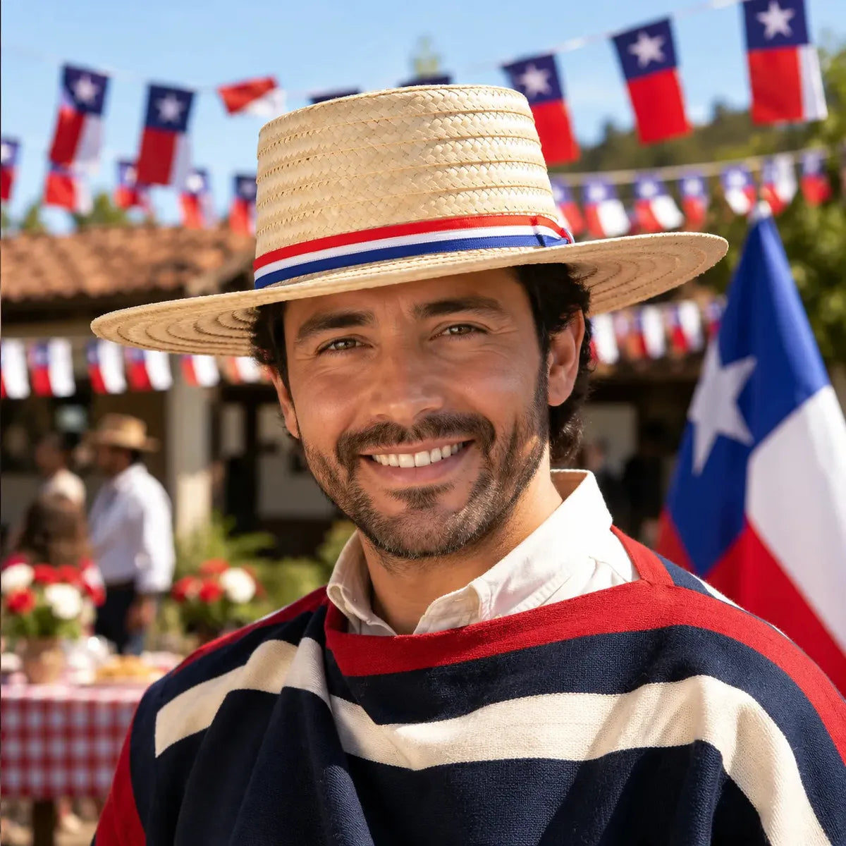 Chupalla Huaso Adulto 20 cm Fiestas Patrias
