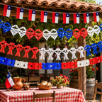 Set 4 Guirnaldas Tricolor Chile Fiestas Patrias