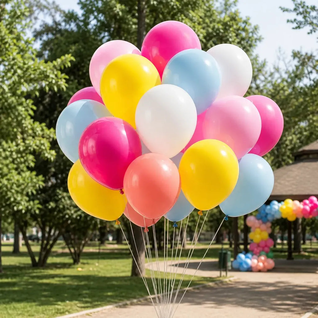 Kit Decoración Cumpleaños Arcoíris | Cortina, Globos y Guirnalda | Cotillón Activarte