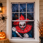 Decoración Ventana Payaso Satánico