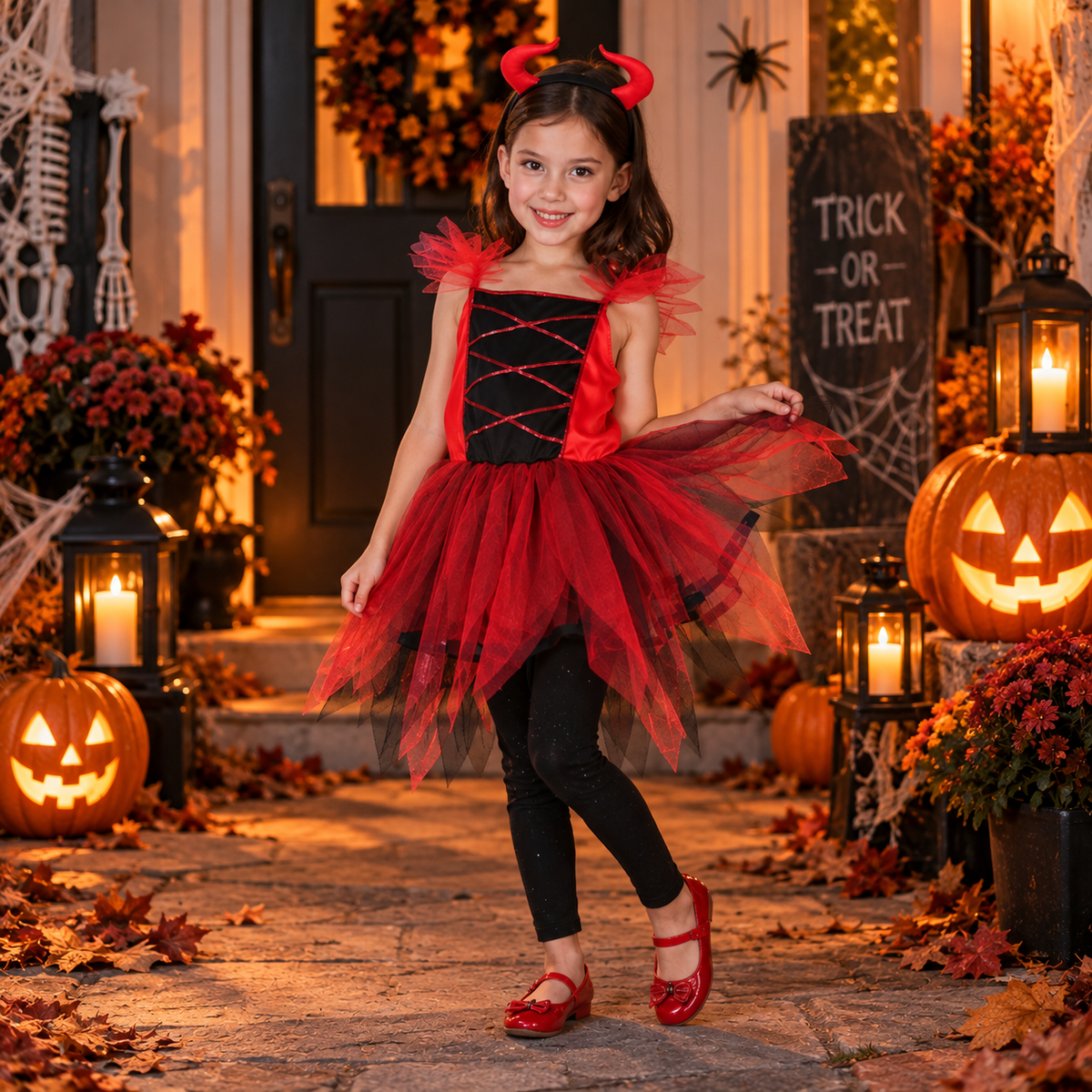 Disfraz Halloween Diablita Niña