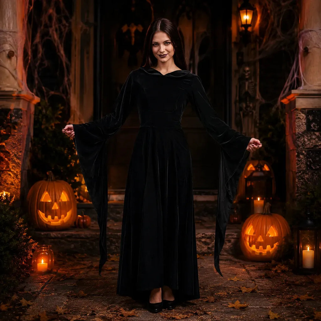 Disfraz Morticia Adulto