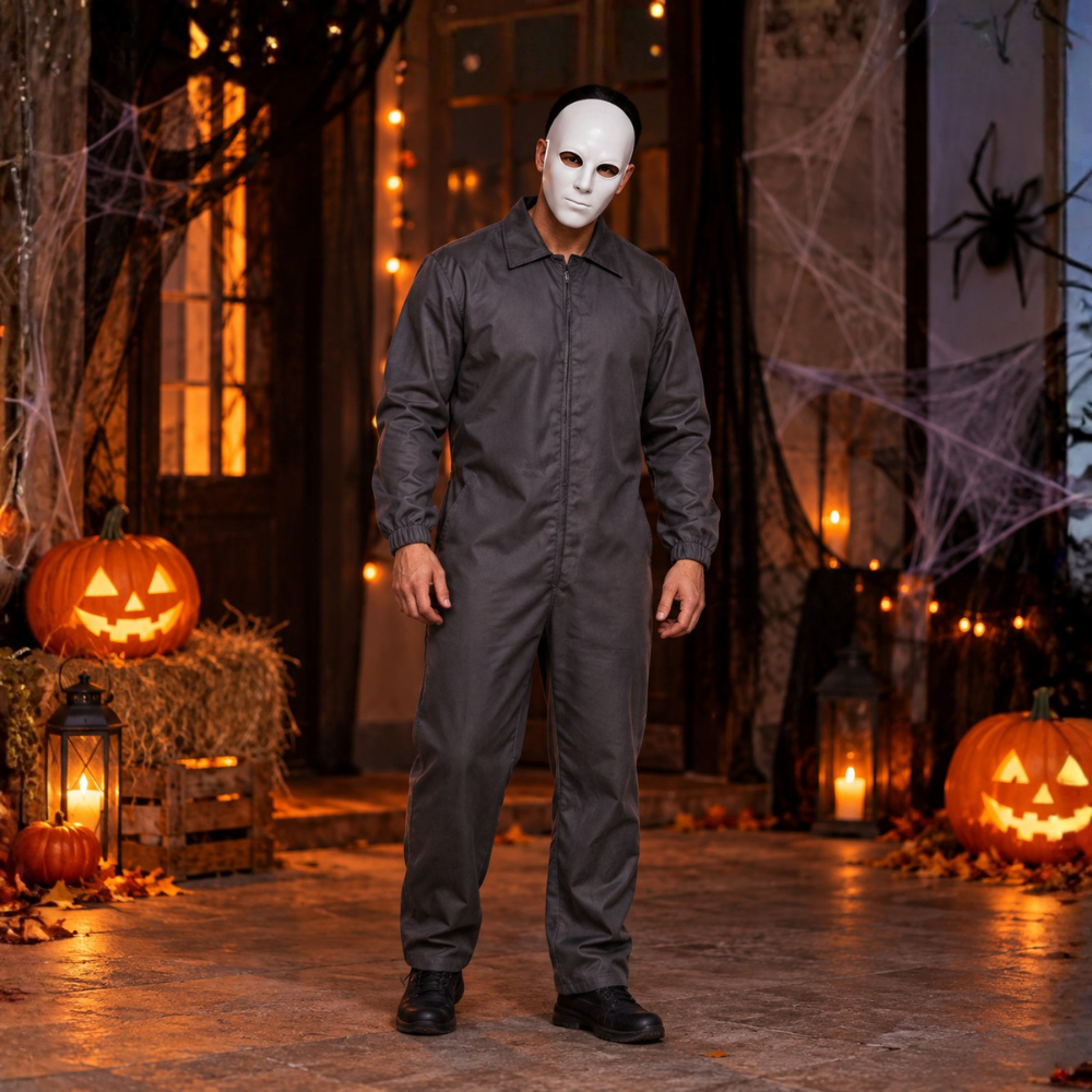 Disfraz Overol Gris Adulto Michael Myers