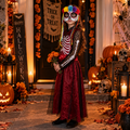 Disfraz Catrina Niña Largo Halloween