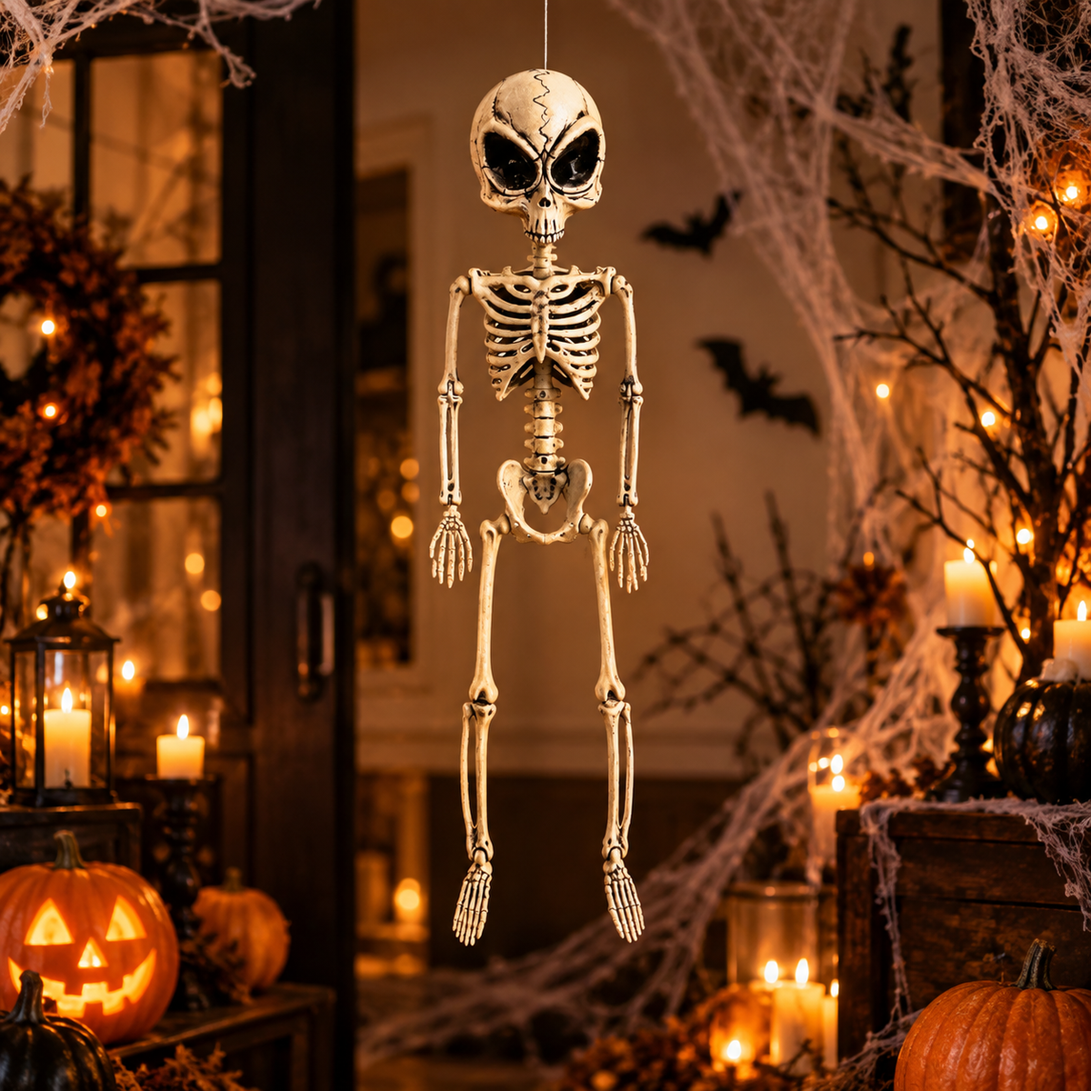 Decoración Esqueleto Alien Colgante