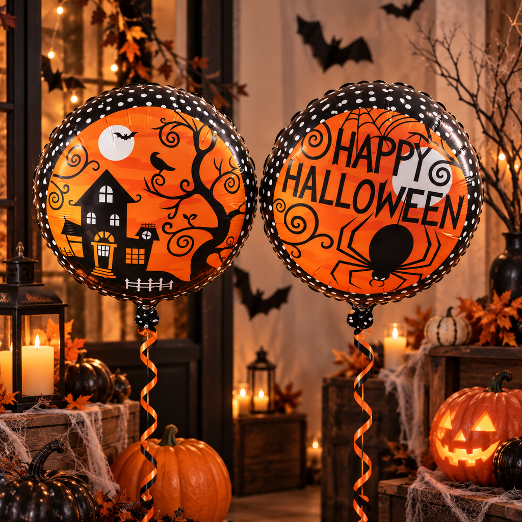 Globo Metálico Halloween Casa Embrujada