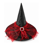 Gorro Bruja Velo y Brillos