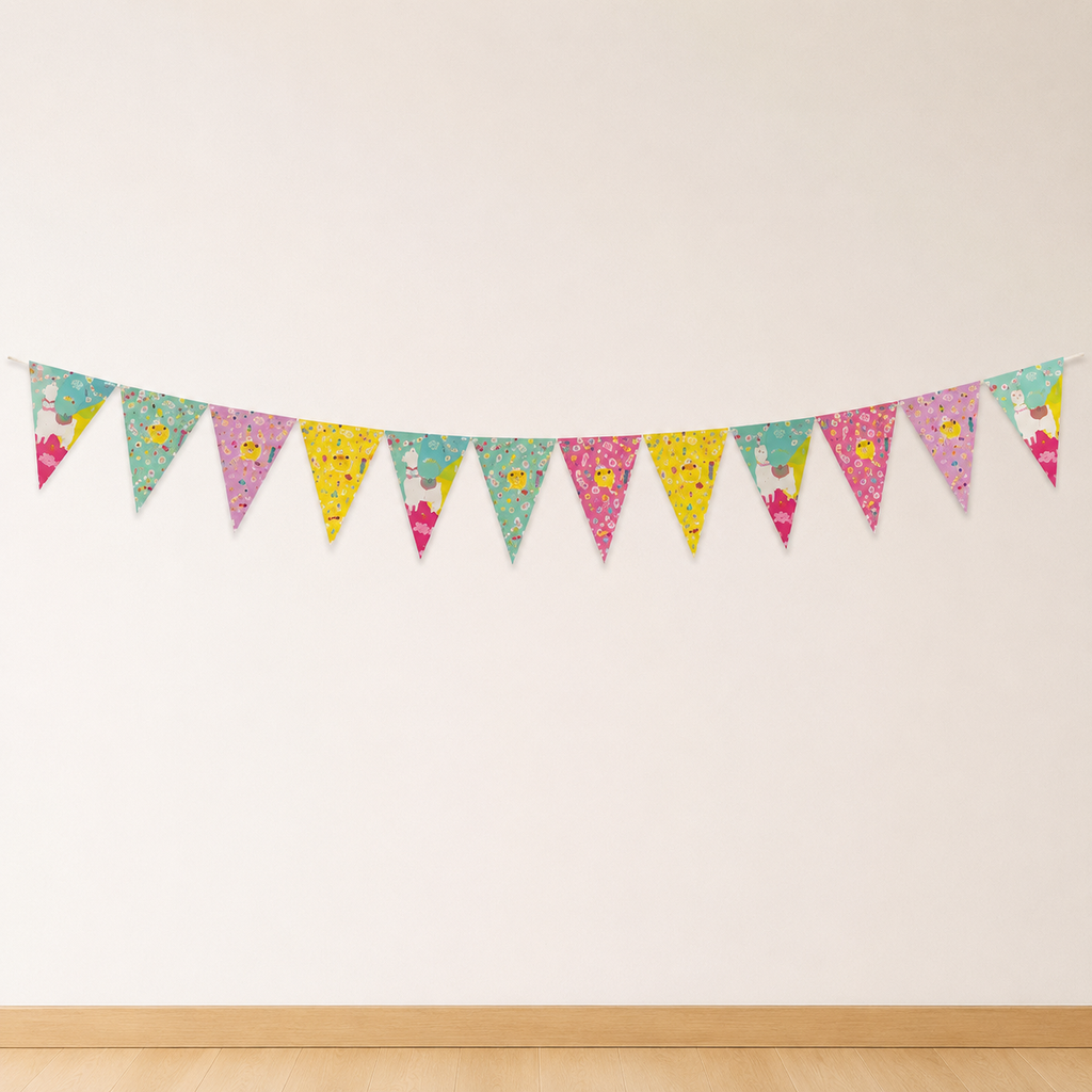 Pack Decoración Cumpleaños Llama para 12 Personas