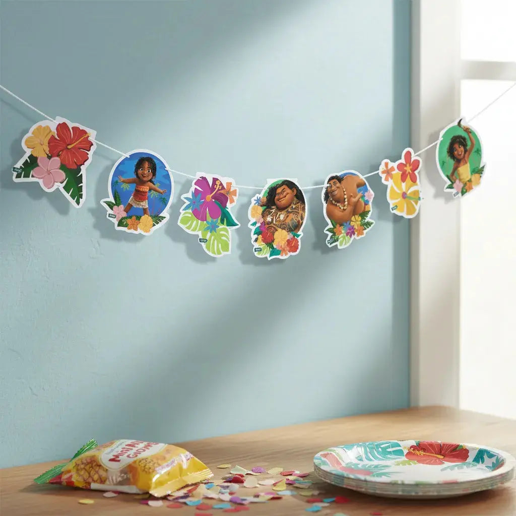 Pack Decoración Cumpleaños Moana para 36 Personas