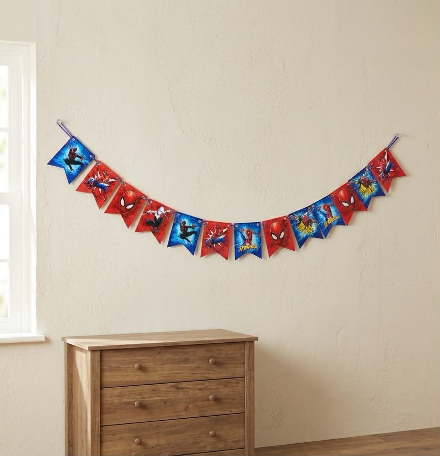 Pack Decoración Cumpleaños Spiderman para 36 Personas