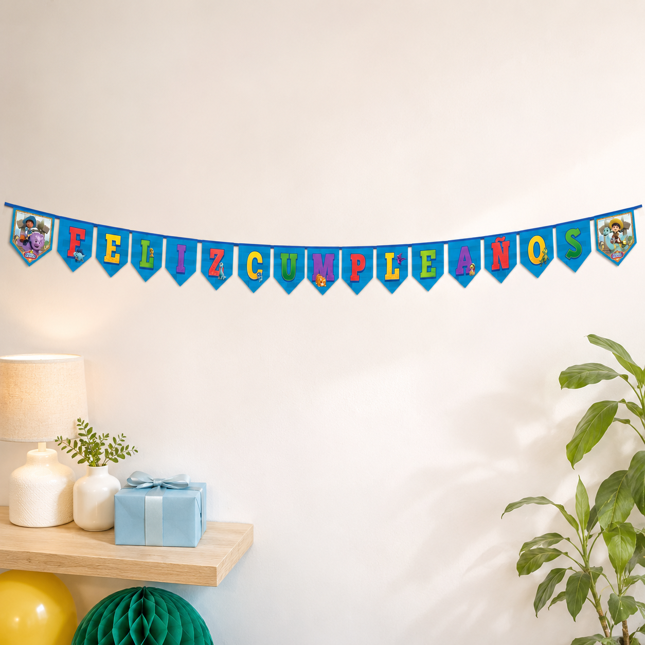 Pack Decoración Cumpleaños Dino Ranch para 30 Personas