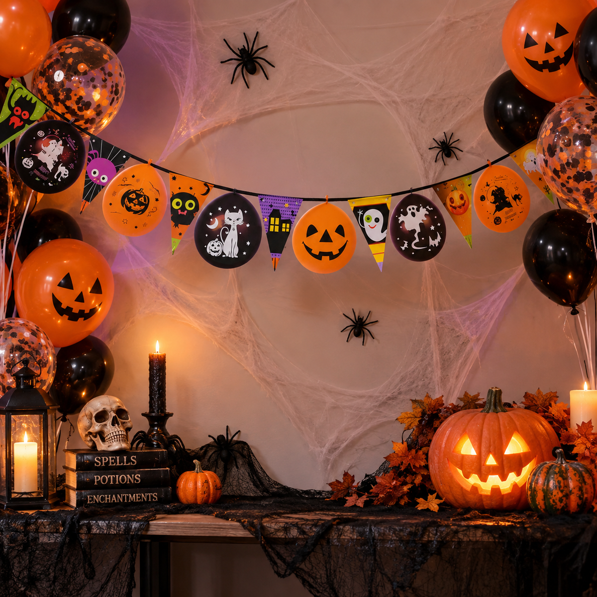 Guirnalda Globos Halloween Diseños