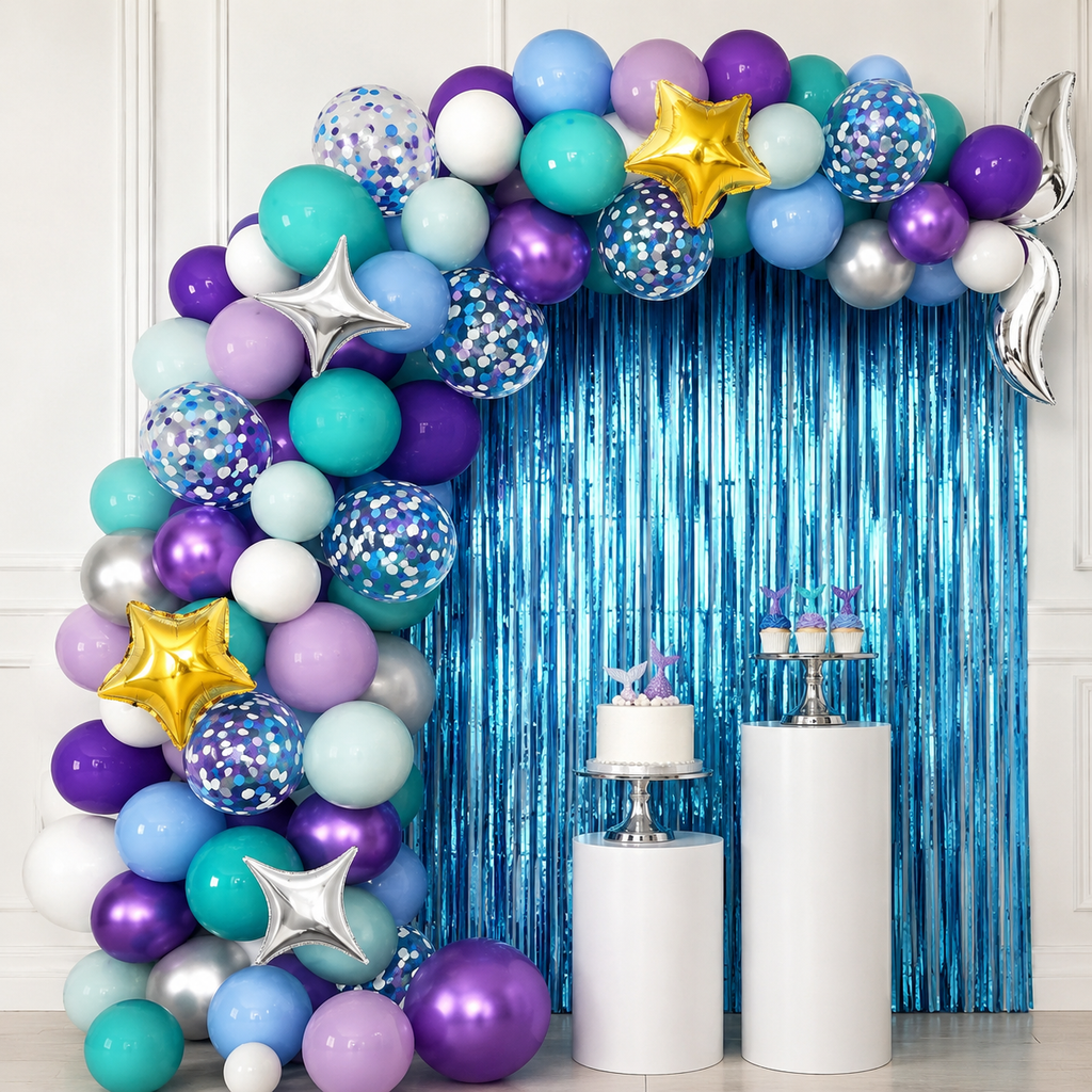 Arco Orgánico de Globos Sirena 100 Unidades