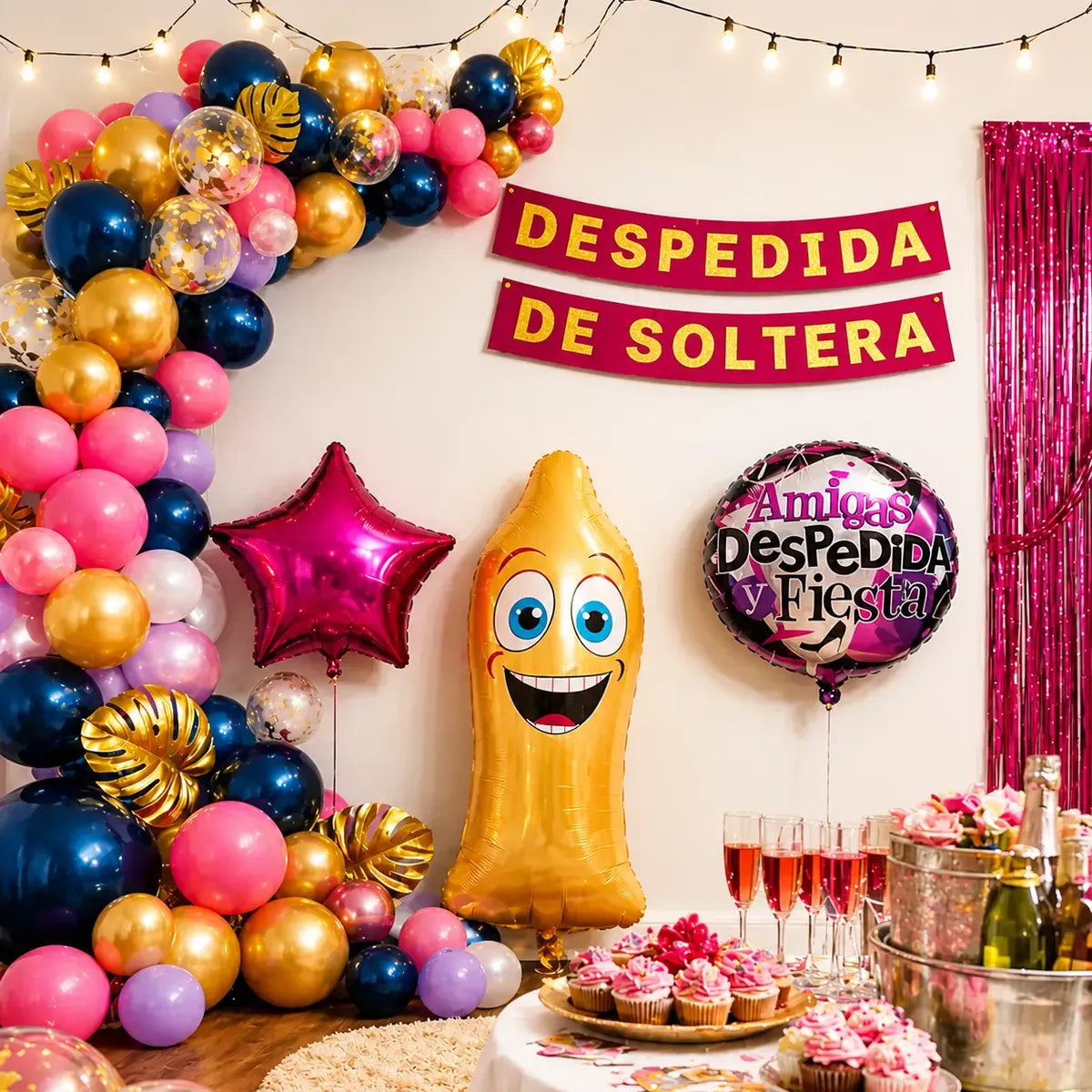 Kit Completo de Decoración para Despedida de Soltera | Cotillón Activarte
