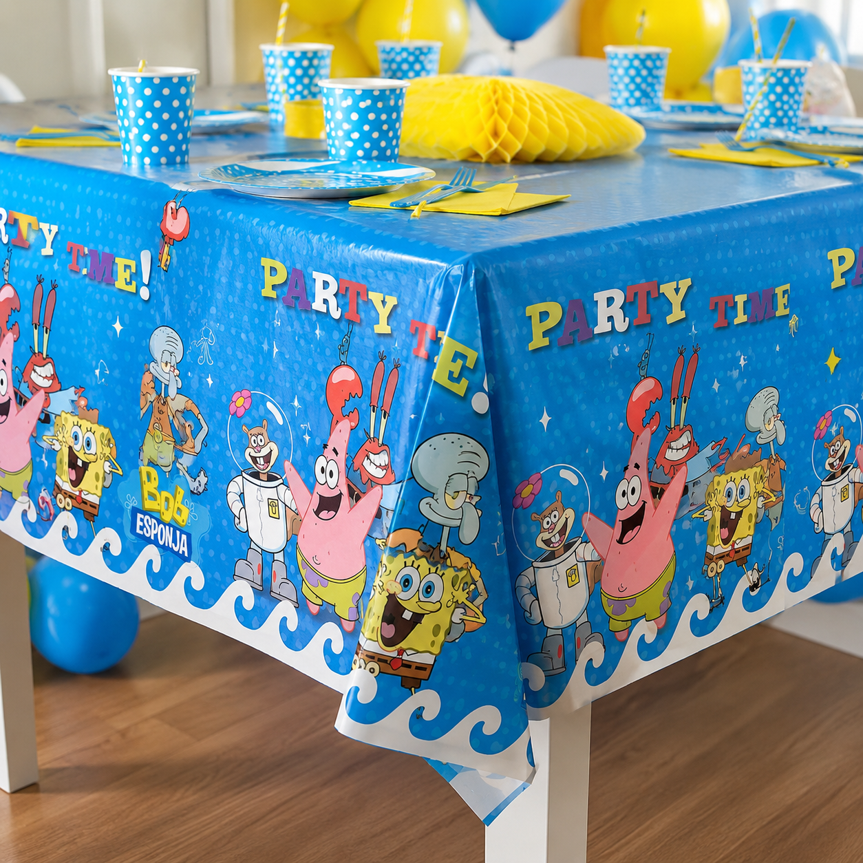 Pack Decoración Cumpleaños Bob Esponja para 36 Personas