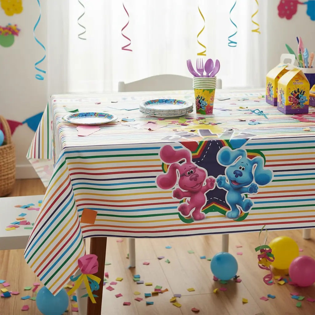 Pack Decoración Cumpleaños Pistas de Blue para 36 Personas