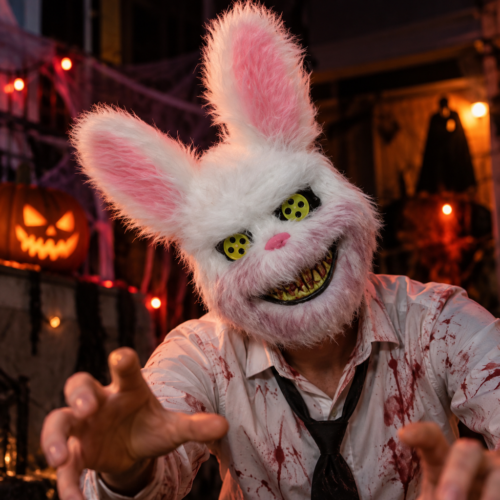 Máscara Conejo Diabólico Led