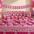 Pack Decoración Cumpleaños Hello Kitty para 6 Personas