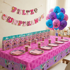 Pack Decoración Cumpleaños Minnie Mouse para 12 Personas